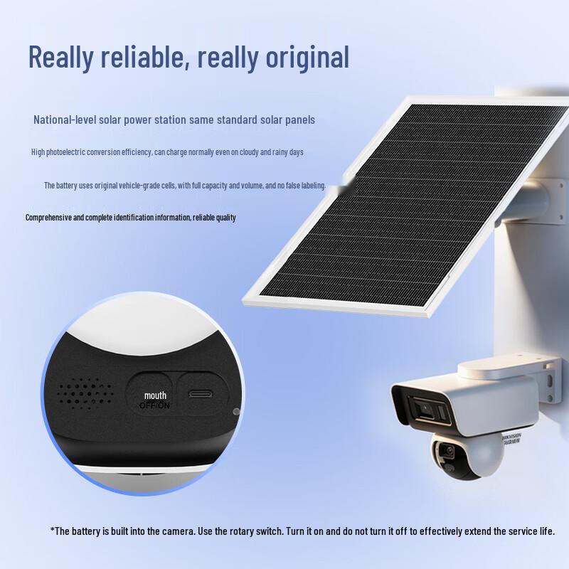 HIKVISION 4G Солнечная уличная камера видеонаблюдения CN вилка (адаптер в комплекте)