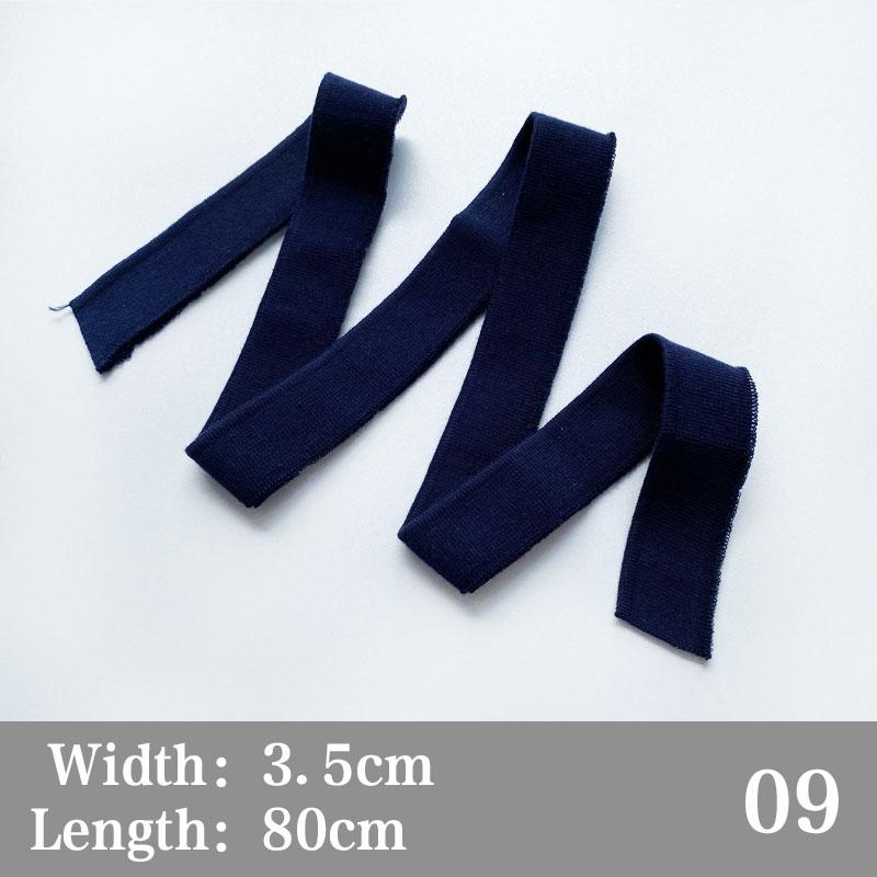 3,5*80 см для аксессуаров для одежды, эластичная хлопчатобумажная ткань, эластичный воротник-манжеты, отделка, трикотажная резинка