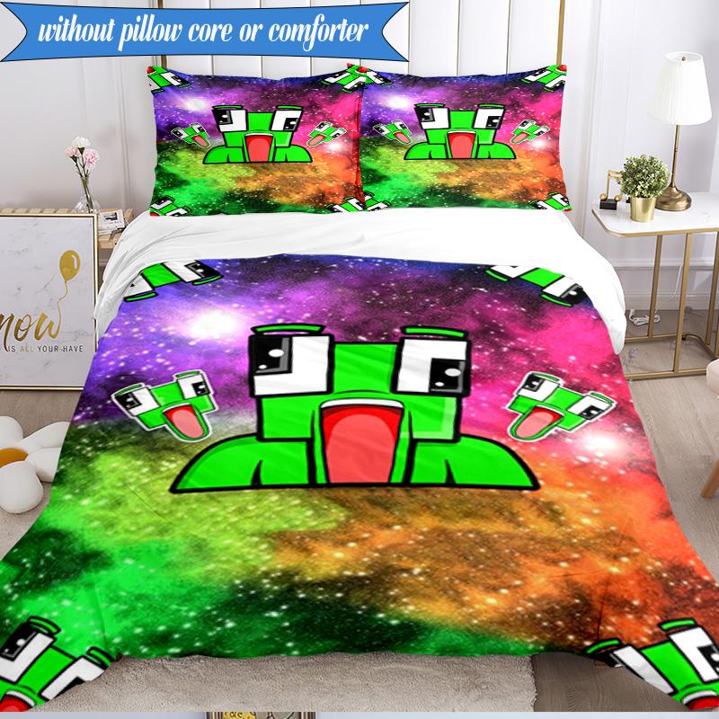 Space Un-speakable Adventure 3pcs K-pop music group Bedding set,Ideal for Bedroom, Dormitory,Including Duvet Cover And 2pcs Pillowcases,Fan gifts