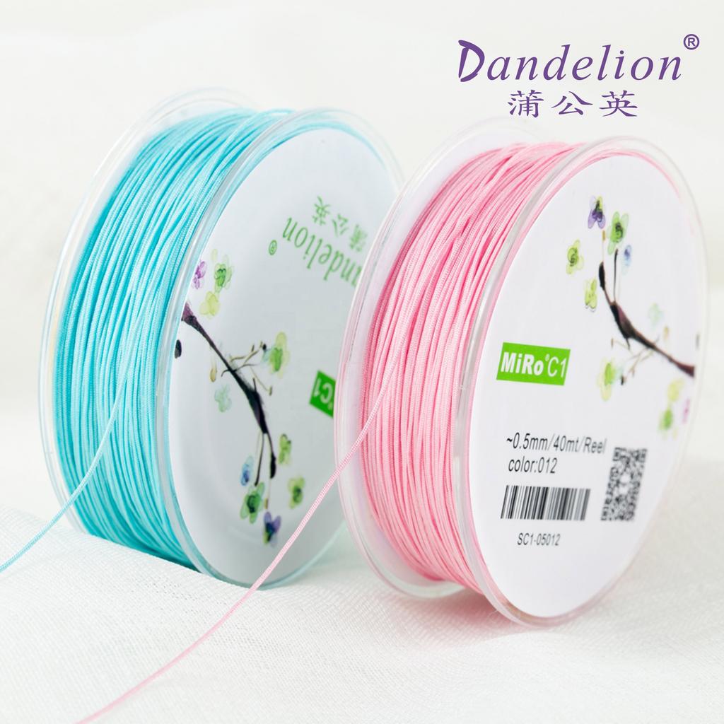 Nylon Cord 0.5mm Lanyard Jewelry Cord Beading Thread Bracelet and Necklace Material Chinese Knotting Cord