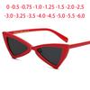 Women Retro Cat Eye Sunglasses Female Myopia Punk Triangular Men Nearsighted Diopter 0 -1 -1.5 -2 -2.5 -3 -4 -5 -6