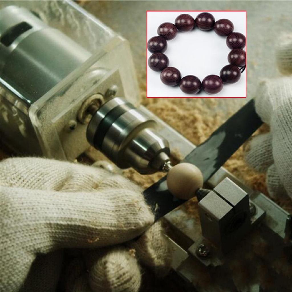 AC 220V Milling Grinding Wood Mini Lathe Machine Woodworking Lathe Bead Polishing Cutting Drill Rotary Tool DIY Benches Drill 350W