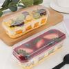 Cake Container Cake Packing Box Square Acrylic Food Cake Cup Mousse Dessert Box With Lid Cookie