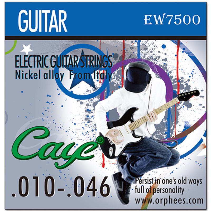Caye EW Series 6 шт. Струны для электрогитары шестиугольная гитарная струна из углеродистой стали с никелевым покрытием
