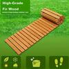 8 Ft Weather Resistant Wooden Garden Pathway for Wedding Party Patio Decorative Roll Out Pavers Suitable for Backyard Outside