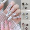 3PCS 3D Nail Charms AB Nail Rhinestones Set for Nail Art Clothing Jewelry DIY Nails Art Craft Manicure Embellishment