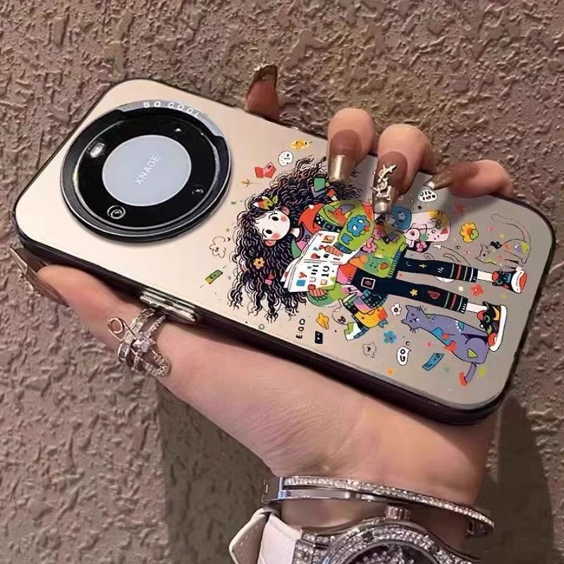 Модный чехол для мобильного телефона для девочек подходит для Huawei mate60pro чехол для мобильного телефона P70 новый Honor 100nova12/11