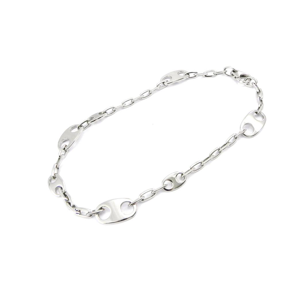 Altesse [I2878] - Серебряное стальное колье «Кофейные зерна»