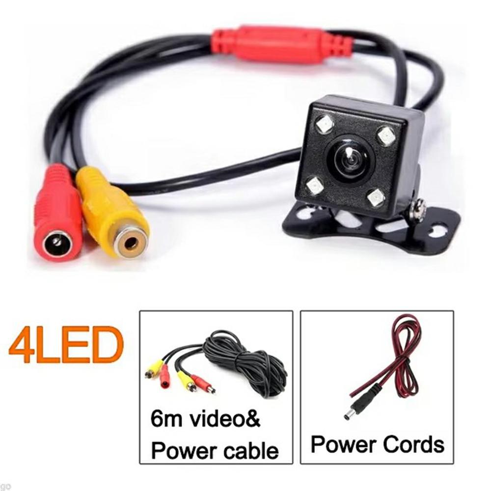 4 LED Car Rear View Camera IP68 Waterproof Automotive Night Vision HD Backup Camera