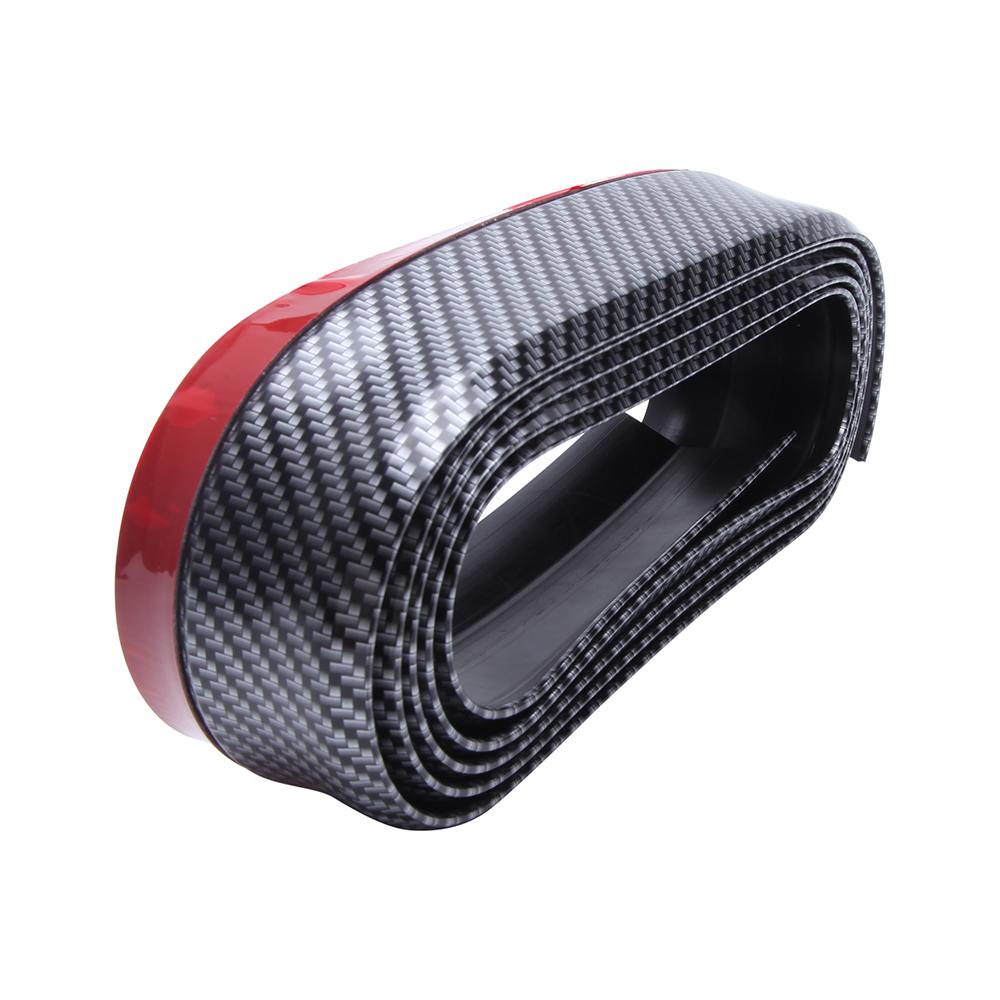 2,5 м автомобильный универсальный передний бампер защита для губ сепаратор кузовной комплект спойлер бампер автомобильный дверной бампер углеродное волокно резиновая отделка