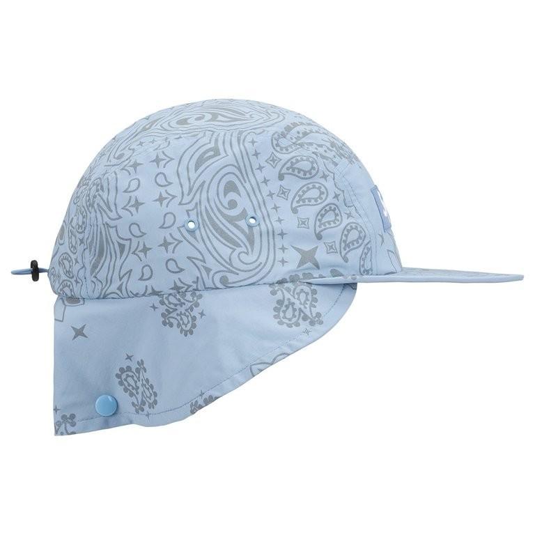 Supreme Reflective Bandana Sunshield Camp Cap Light Blue