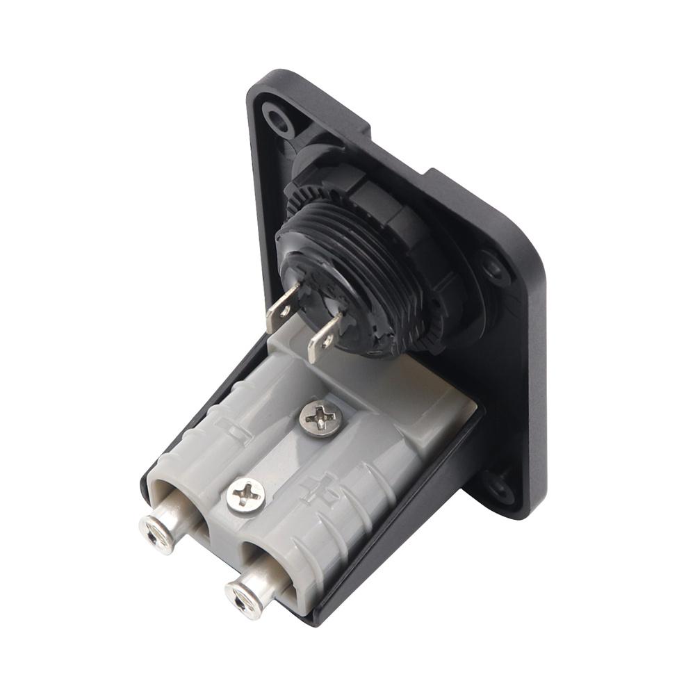 50 Amp Plug Socket With Voltage Meter Flush Mount Recessed Plate