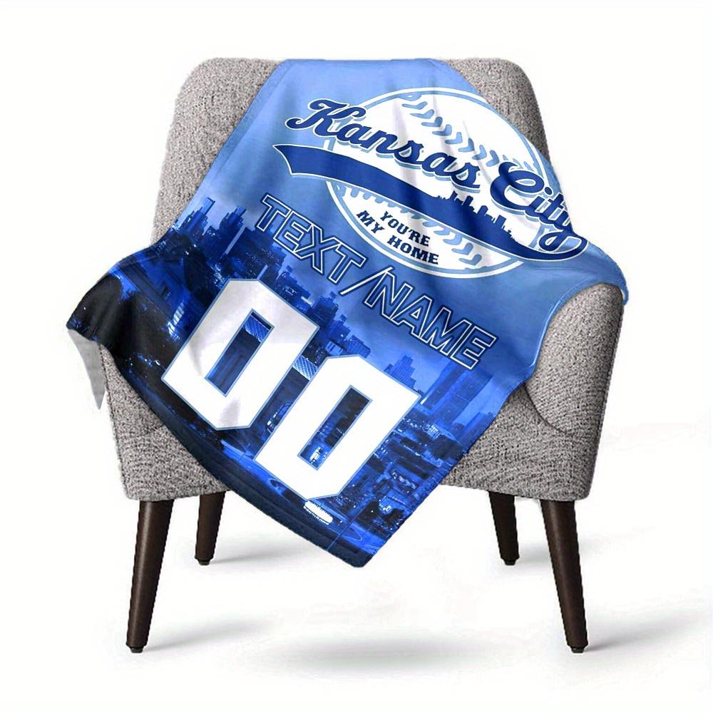 Kansas City Baseball Theme Home Blankets Comfortable Soft Lightweight Multipurpose Blanket For Picnics Sofas Offices Beds Living Rooms Perfect Gift