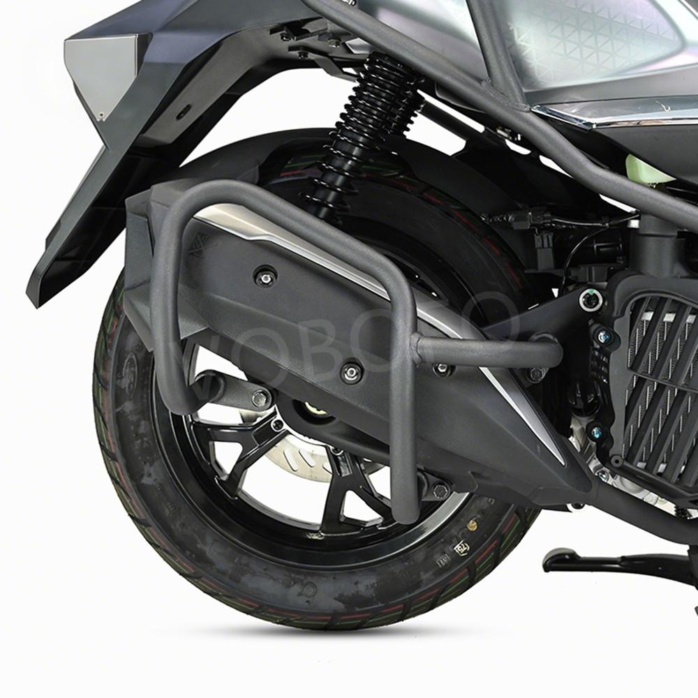 Fit for SYM Cruisym 150 Exhaust Pipe Bumper Carbon Steel Anti Fall Collision Protection Bar Modification Accessories Cruisym150