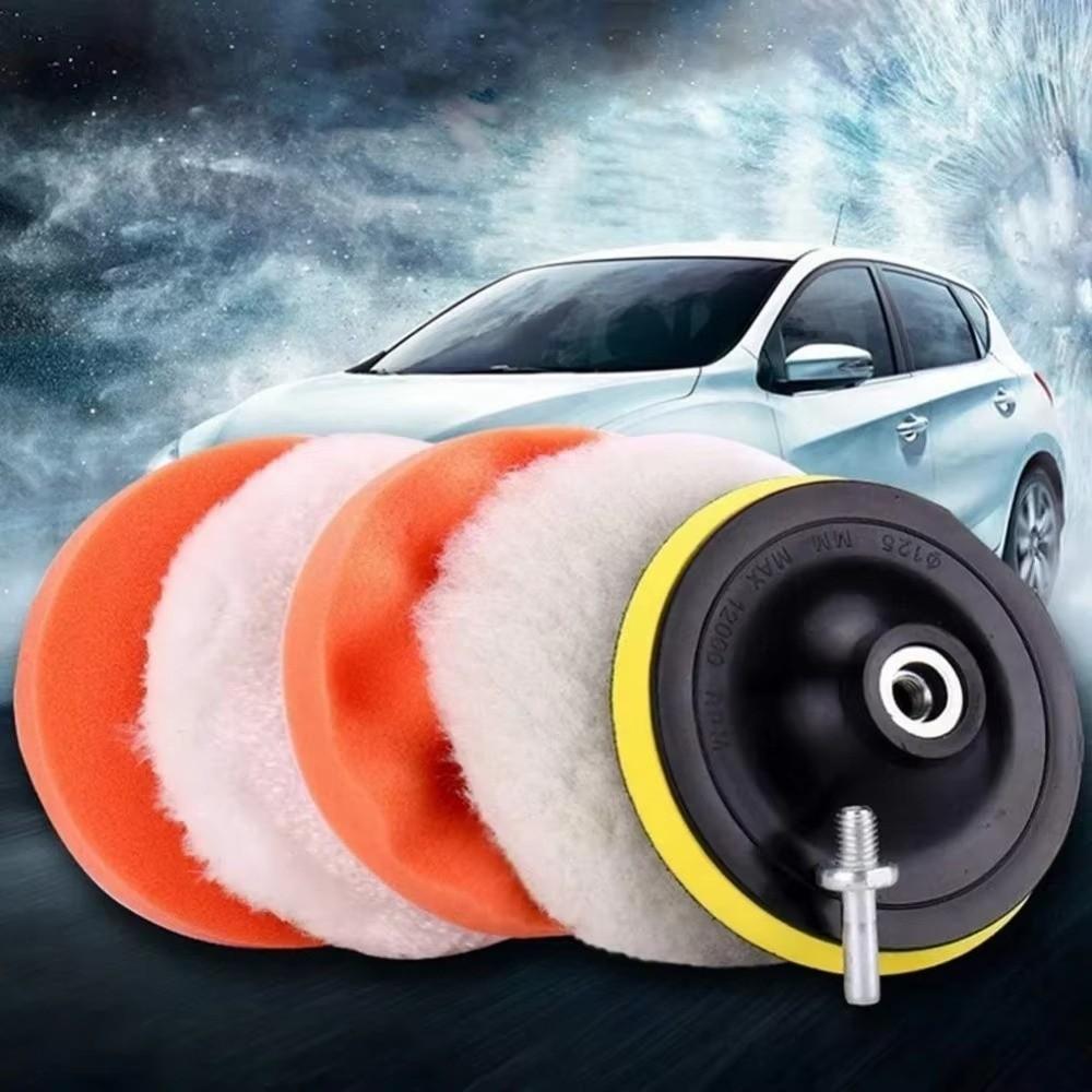 6pcs/set Buffing Wheels Car Polishing Pad Kit 3/4/5/6/7 inch Car Repair Tools