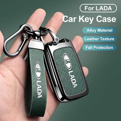Автомобильный чехол-сумка для ключей из цинкового сплава для Lada Vesta Niva Samara Kalina Largus Priora Xray Granta Cross Декоративные аксессуары для корпуса ключа