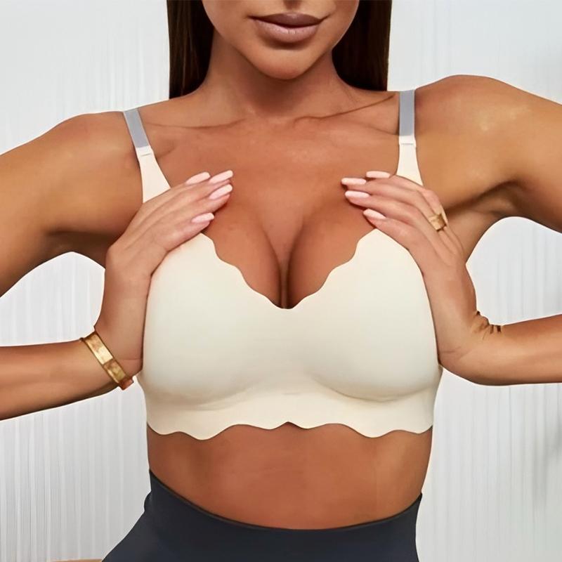 Бесшовное женское нижнее белье, волнистое, без стального кольца, маленькая грудь, регулируемый маленький удобный тонкий верхний бюстгальтер