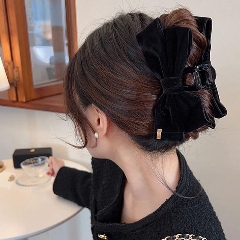Большой бант для волос коготь нескользящий зажим для волос с сильной фиксацией модные аксессуары для волос для женщин и девочек