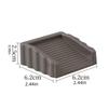Invisible Door Stop Wedges Floor Mounted Rubber Anti-collision Wooden Floor Doorstop Windproof Heavy Duty