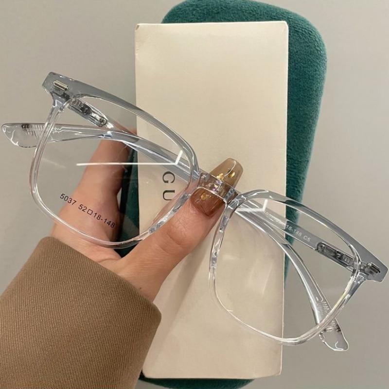 Прозрачные очки для близорукости Женские Мужские Защита от синего света Квадратные Минус Диоптрии Оптические Очки Очки Lentes