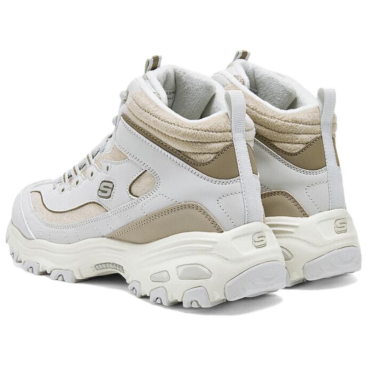 Skechers DLites 1.0 Спортивные Удобные Прочные Дышащие Высокие Повседневные Кроссовки Женские Серый Черный 169075-GYBR