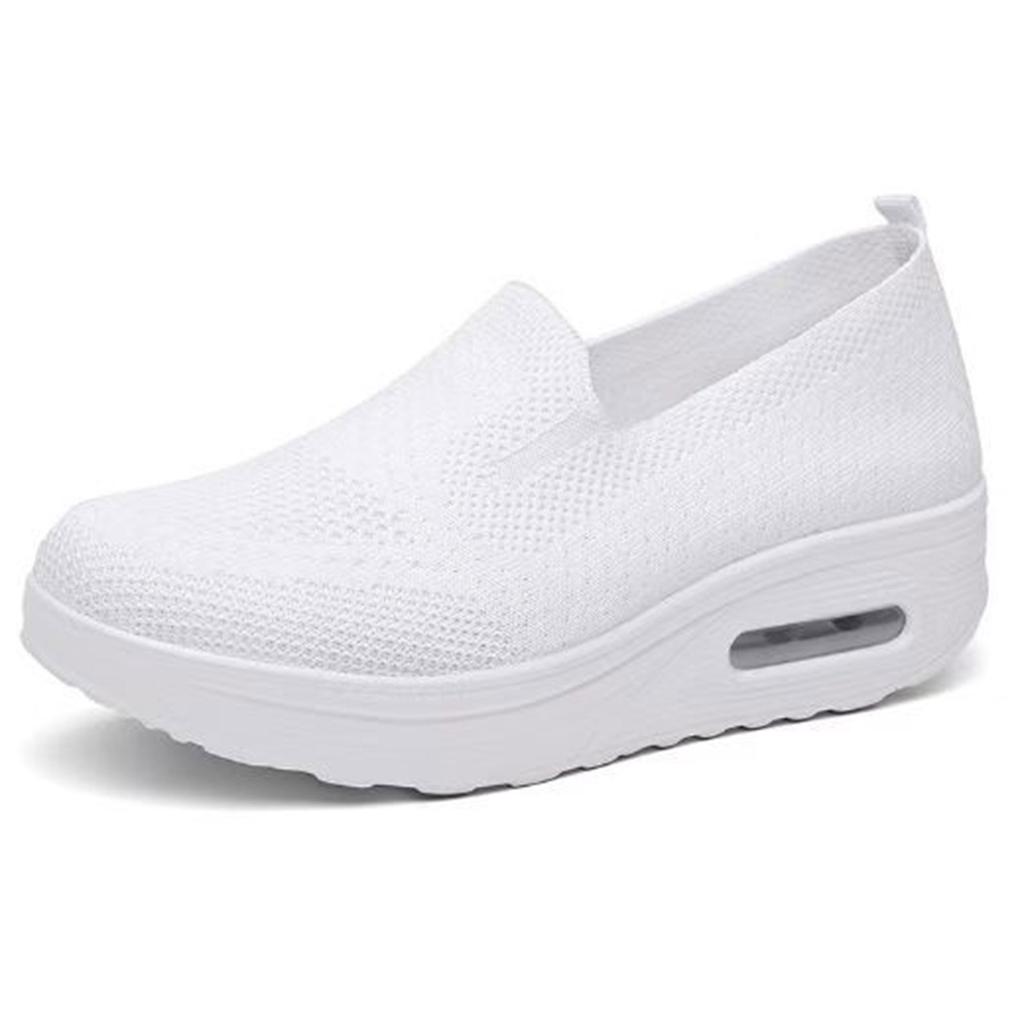 Женские повседневные кроссовки Slip on, дышащие, с сетчатым верхом, для бега, ходьбы, езды на велосипеде, вождения