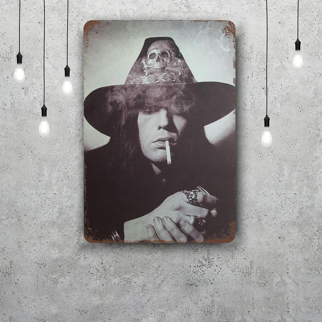 Ian Astbury Decor Poster Vintage Tin Sign Metal Sign Decorative Plaque for Pub Bar Man Cave Club Wall Decoration