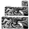 Коврик для мыши Strata Liquid Игровой аксессуар Коврик для мыши Черно-белый Большой коврик для стола Геймерский Резиновый XXL x Ковер для мыши Run