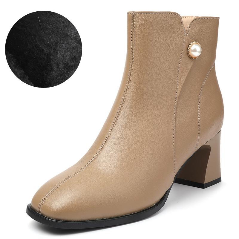 Женские модные ботинки, красные шерстяные теплые зимние ботильоны из натуральной кожи, женские свадебные модельные ботинки на среднем каблуке, женские банкетные сапоги