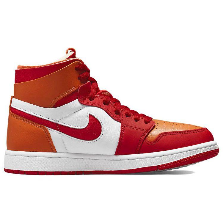 Air Jordan 1 Zoom Air Comfort Fire Red Hot Curry Женские кроссовки Белые CT0979-603