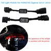 Для PORSCHE Cayenne 2015-2016 автомобильный динамический индикатор поворота светодиодный задний фонарь дополнительный модуль кабель жгут проводов задний фонарь