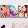 Салон модного маникюра Красочные картины на холсте Скандинавские постеры Печать Современное настенное искусство Косметика Салон красоты Эстетический декор комнаты