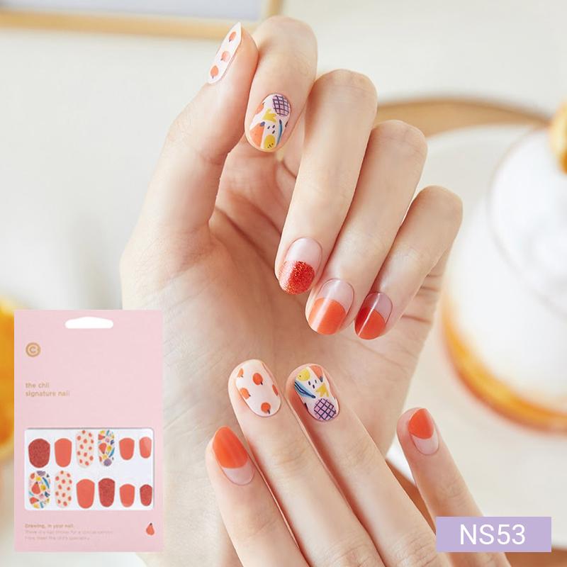Милые пастельные наклейки для ногтей 24 шт. | Полоски для прессования, Дизайны с кроликом, медведем и звездой, Легко снимаются