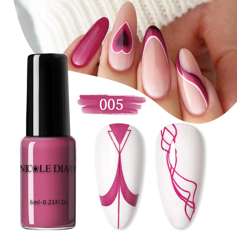 6 мл Гель-лак для ногтей Штамповочная краска Гибридный лак УФ-лаки для ногтей Маникюрная пластина для штамповки ногтей