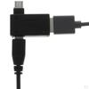 Угловой 90 градусов Micro USB 2.0 OTG Host Коннектор с питанием для Android Смартфона