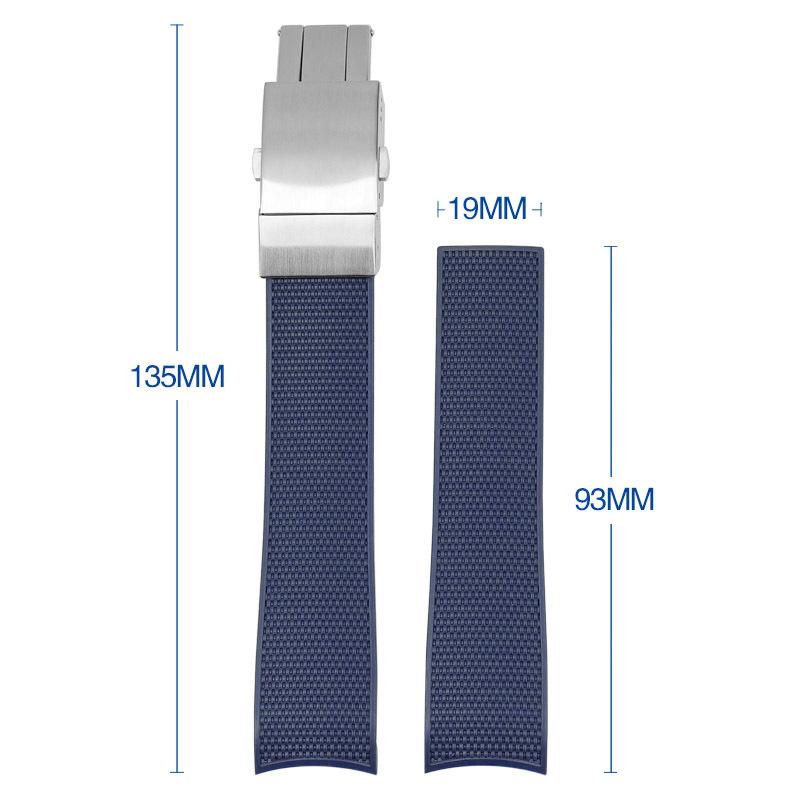 Для Longines Conquest L3.781 L3.782 L3.742 L3.642 Силиконовый Резиновый Ремешок для Дайверских Часов Запасной Ремешок 21 мм Обрезной Регулируемый Браслет