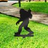 1pc Striking Sasquatch Silhouette Yard Stake - Durable Outdoor Decor. For Garden & Patio. Ideal Housewarming or Halloween Gift.