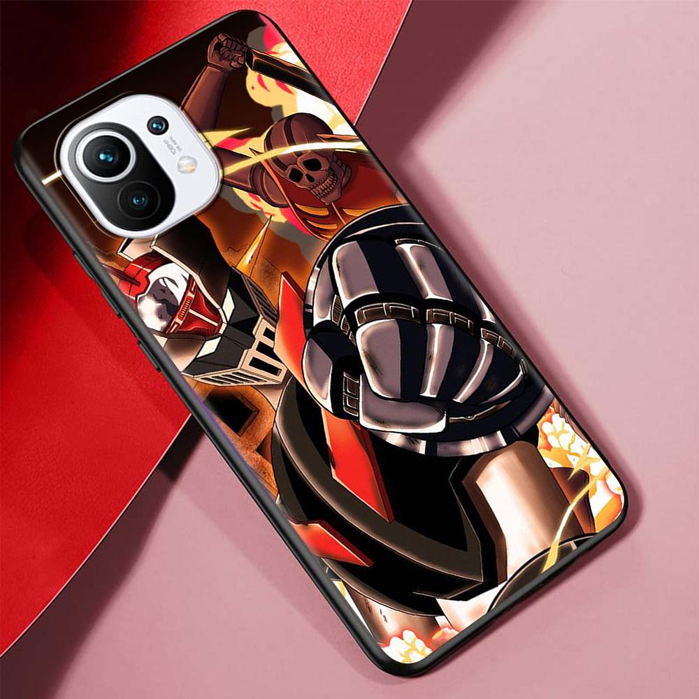 Чехол с аниме Manga Mazinger Z для Xiaomi Poco X3 NFC M3 Mi 11 Lite 5G 12X 11T 10T 12 Pro 9T Note 10 9, черный силиконовый чехол для телефона