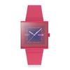 Часы Swatch Square Bioceramic Squarely Berry SO34R700, Розовые,