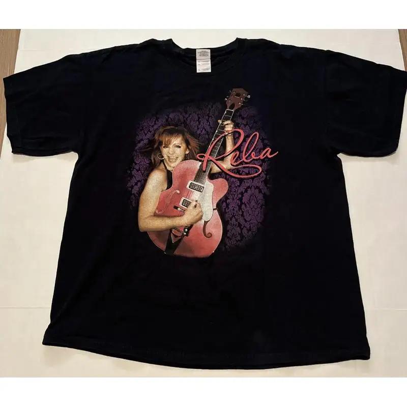 Y2k Reba Mcentire Country Music T Shirt Size Xl Black Backhit