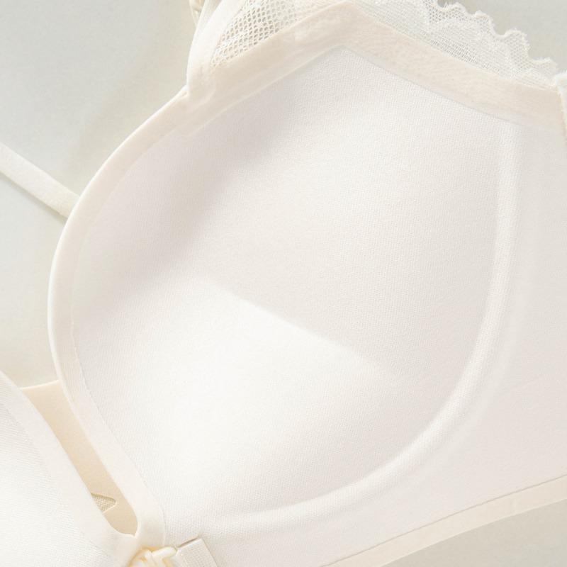 Не оставляющая следов, удобная пряжка спереди, красивая спинка, простые сборки, глянцевое кольцо из нержавеющей стали, дышащий бюстгальтер