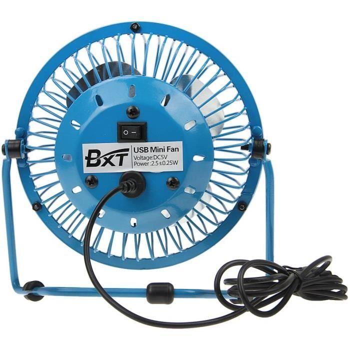 4" Mini Ventilateur USB Portable en Fer Rétro Fan Ventilo Table Léger Ventilator de Bureau Ventilatore Puissant et [305]