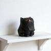 Ручная резьба по дереву Фигурка кошки Милый котенок Статуэтка Декор для дома Настольный декор Трехцветный Оранжевый кот Рэгдолл Бомбейский кот Миниатюрное ремесленное изделие Подарок