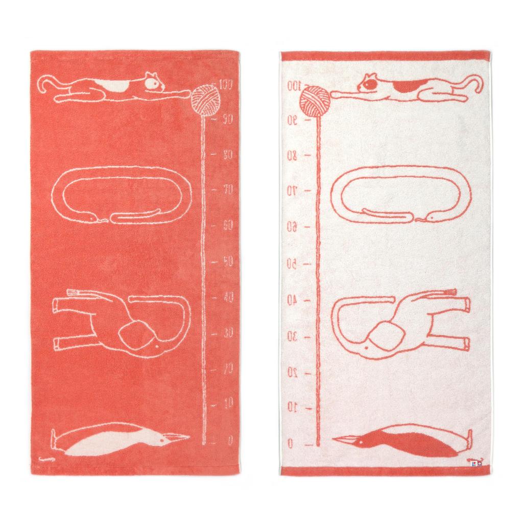 Полотенце Imabari для младенцев Iori iori органическое банное полотенце для измерения роста, мягкое, подарок на рождение ребенка SUKU-SUKU (коралловый)