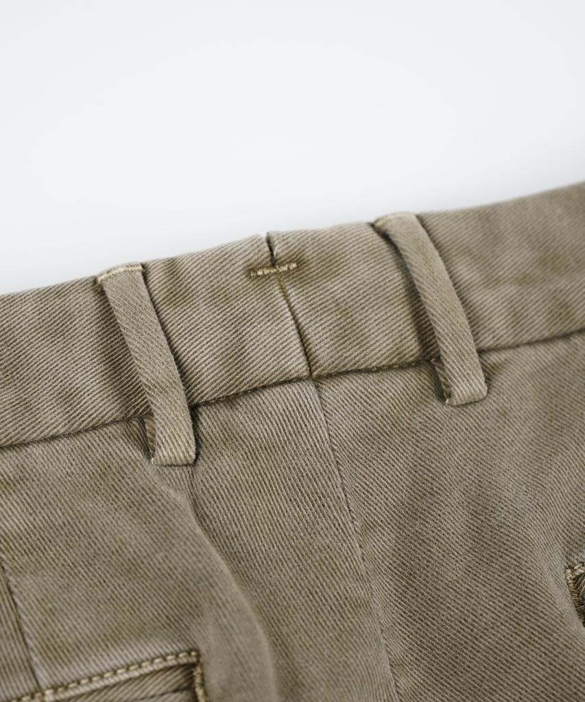 BIRBANTE Sondrio Stretch Twill Pants - Beige