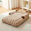 Winter Dog Cat Bedding Removable Cover Pet Sofa Bed Washable Thermal Insulation Cushion Anti Slip Bottom Chew Resistant Durable Pet Furniture