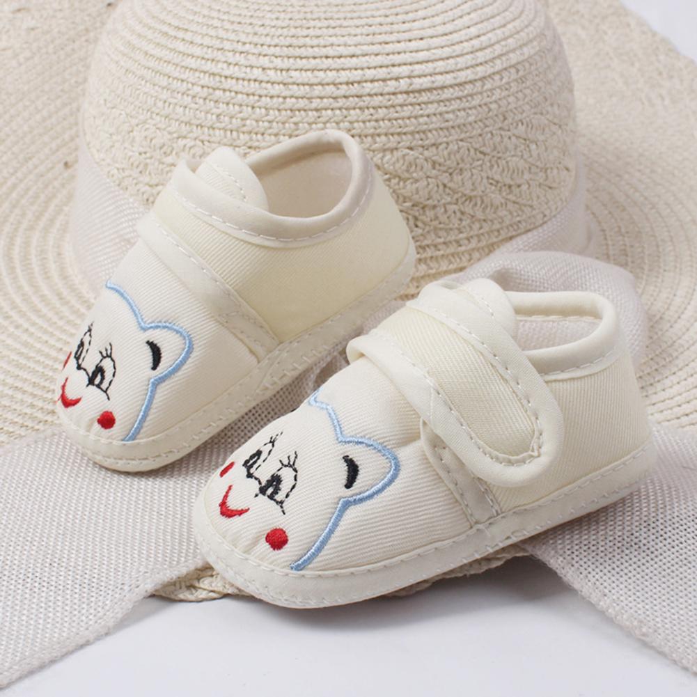 Girl Cartoon Slip Prewalker Flat Boy Anti Breathable Toddler Shoes