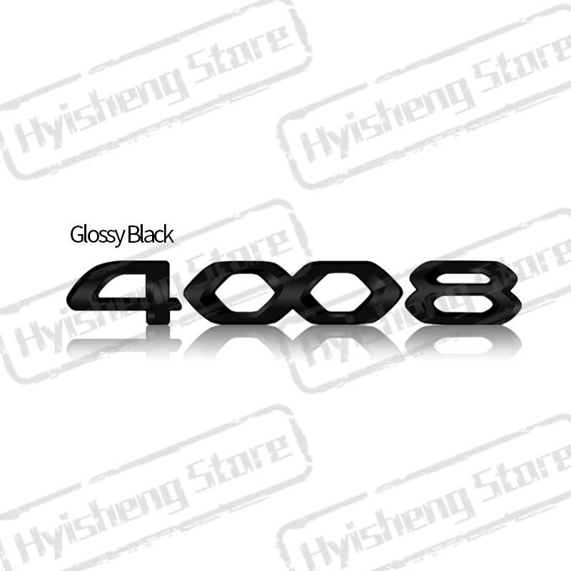 Metal Car Styling For New 2008 3008 4008 5008 Tricolor Blue White Red Sticker Front Hood Badge Rear Trunk Body Emblem
