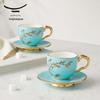 Yongfengyuan Madam Porcelain West Lake Blue 4-piece Tea Set
