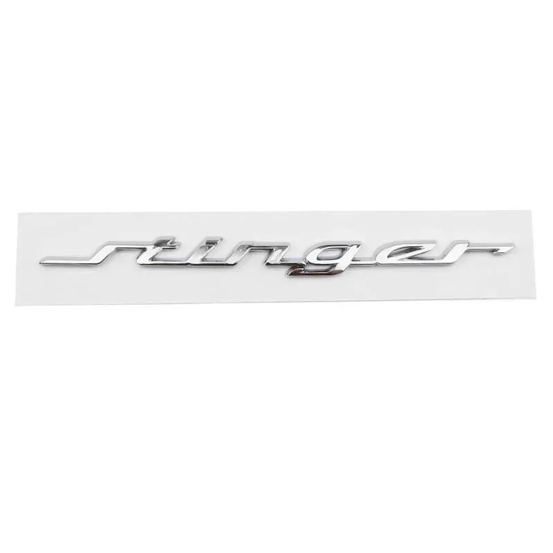 AANA1 19CM ABS for KIA Stinger Logo 2023 2016 2017 2018 2019 2020 2021 2022 Car Rear Trunk Emblem Fender Side Badge Decals Accessories